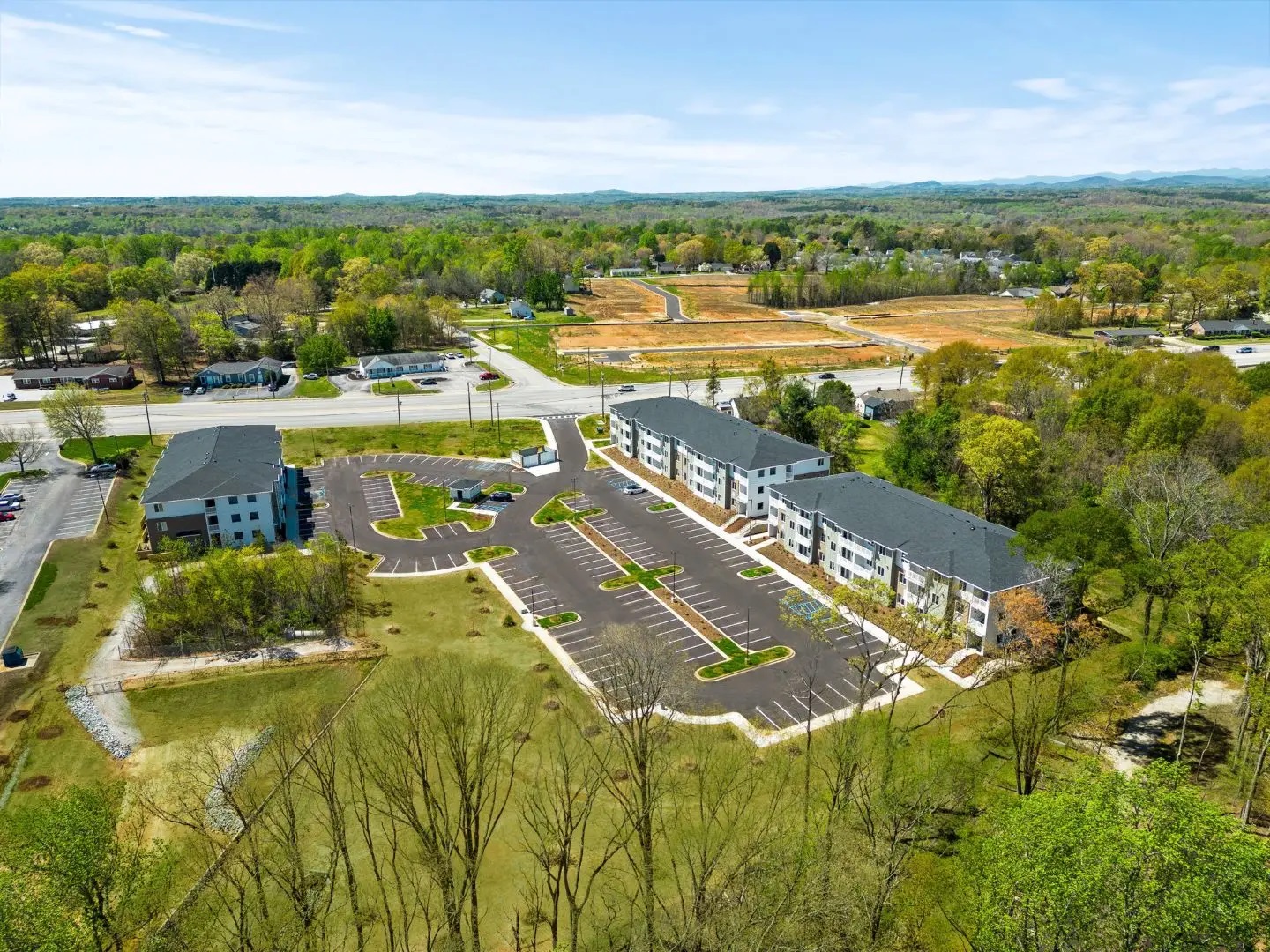 exterior view at The Alston Apartments located in Greenville, SC